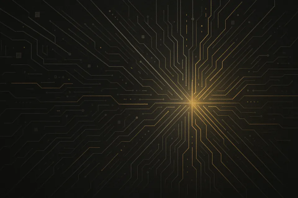 Abstract visualization of a neural network